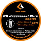 Geekvape JUGGERNAUT SS3316 drôt (28GA+38GA)x2+Ribbon(38GAx24GA), 3m