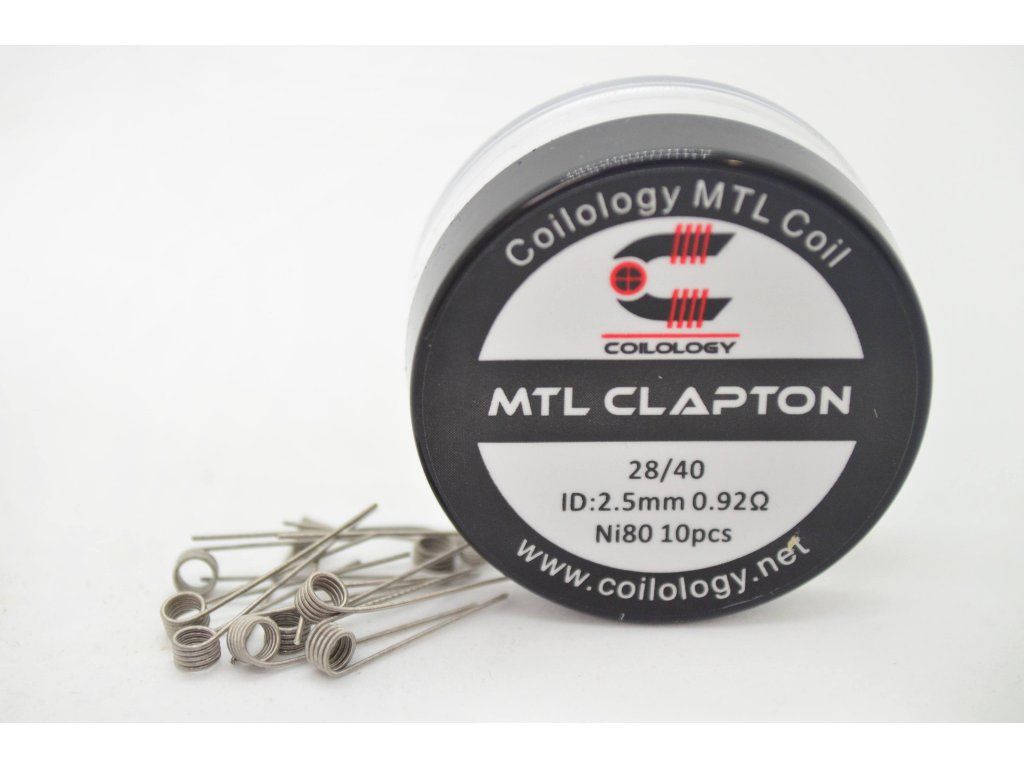 Coilology MTL CLAPTON špirálky Ni80 28GA/40GA, 0,92Ω, 10ks