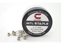 Coilology MTL STAPLE špirálky SS316L, 4-.1*.3/40GA, 0,50Ω, 10ks