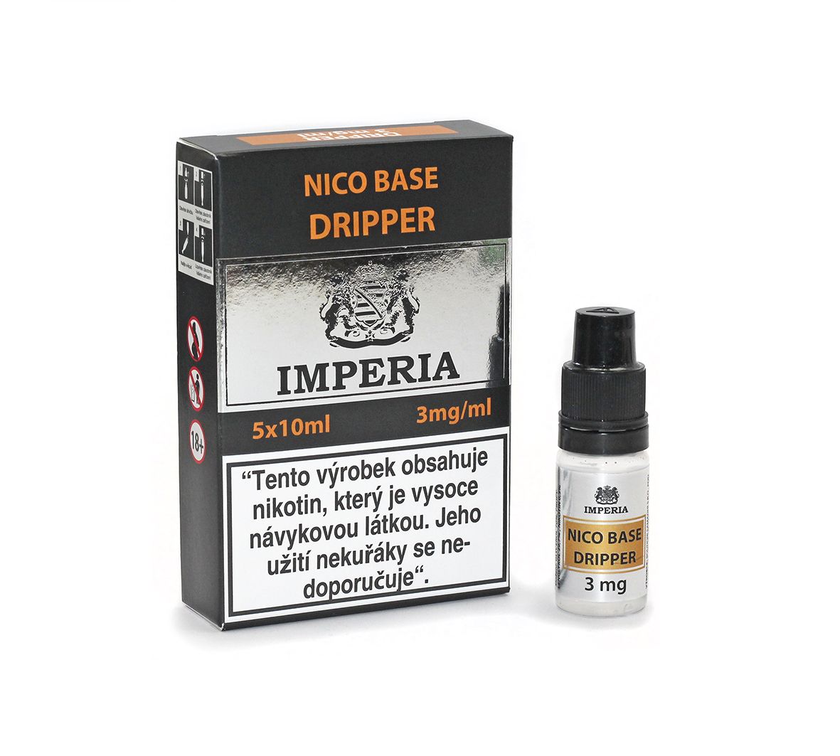 Dripper Base Imperia 3 mg - 5x10ml (30PG/70VG)