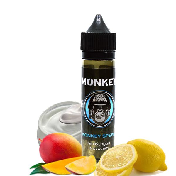 MONKEY SPERM / Grécky jogurt s ovociem - Monkey shake&vape 12ml Monkey liquid