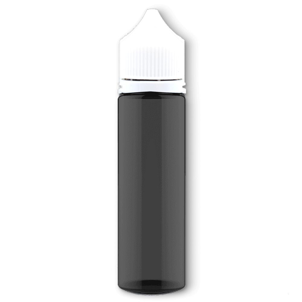 Fľaštička 60 ml HELIX - čierna transparentná