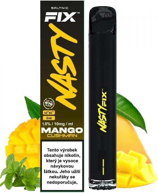 CUSHMAN / Mango - Nasty Juice FIX 700 mAh - jednorazová e-cigareta