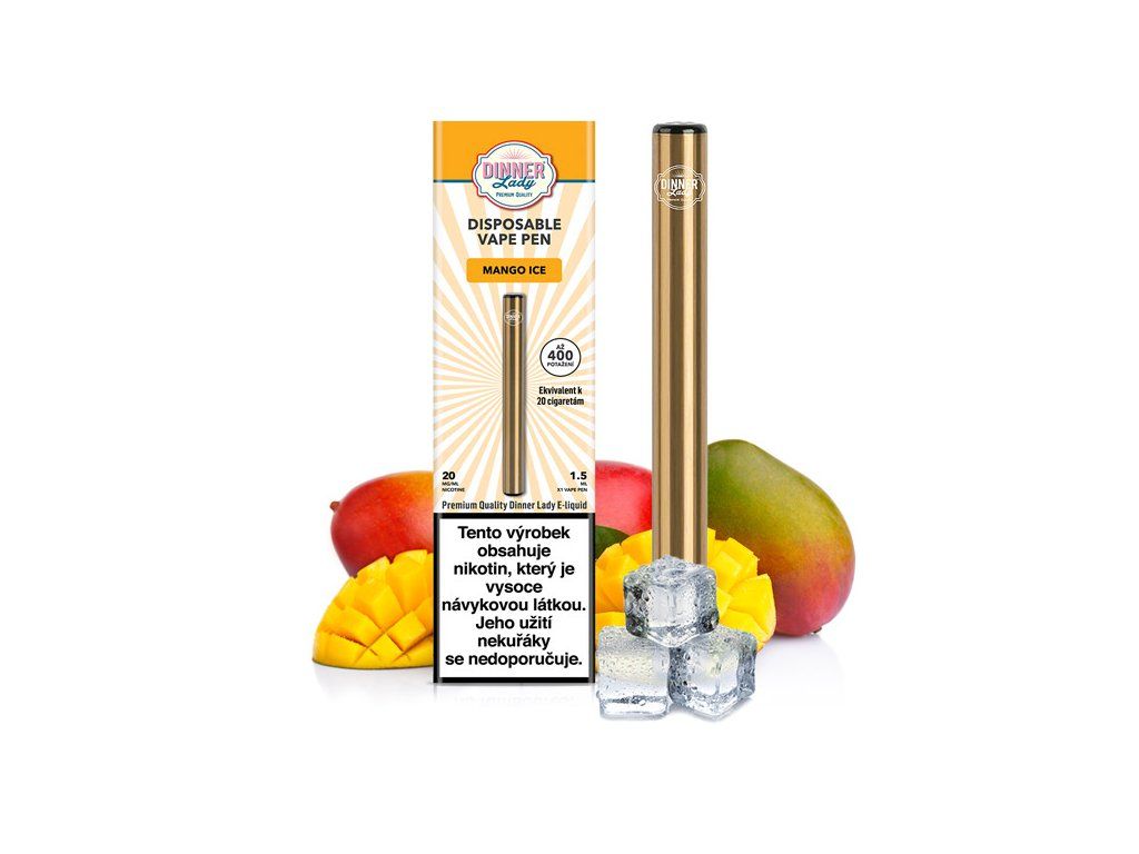 MANGO ICE 20mg/ml - Dinner Lady Vape Pen - jednorazová e-cigareta