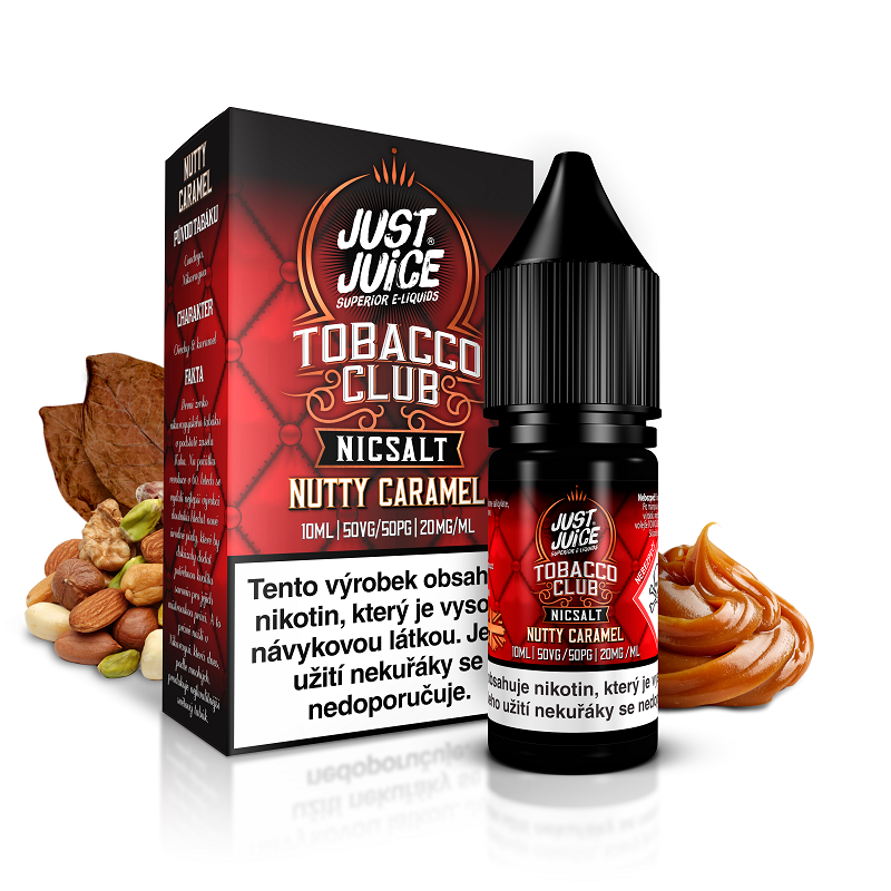 TOBACCO NUTTY CARAMEL / Orieškový tabak s karamelom - Just Juice NicSalt