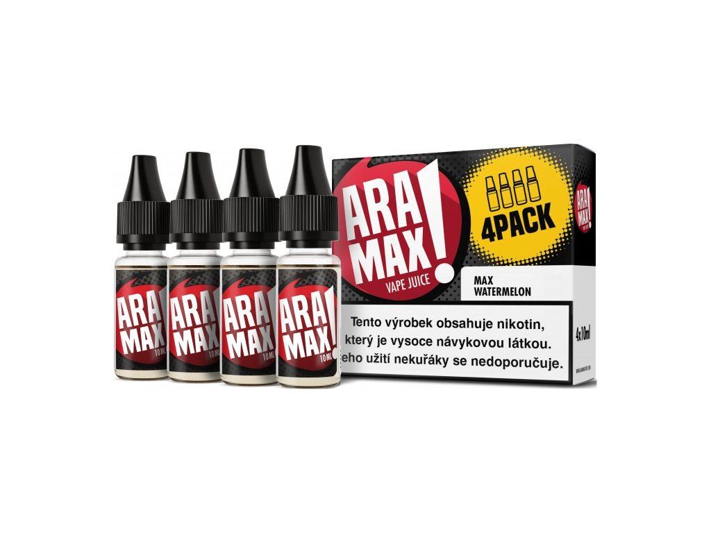 MAX WATERMELON - Aramax 4pack 4x10ml - 12 mg