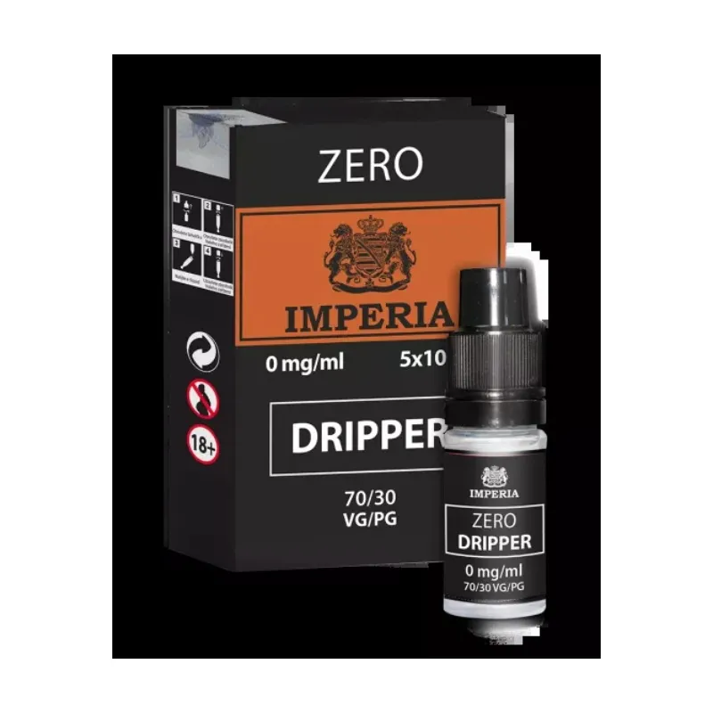 Imperia Zero Dripper beznikotínová báza (70VG/30PG) 5x10ml