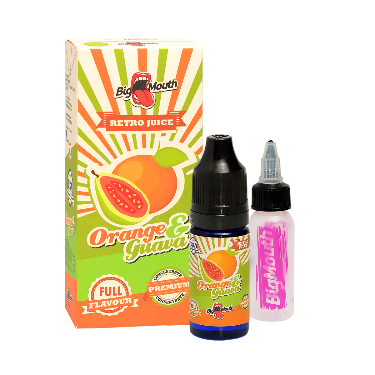 POMARANČ A GUAVA (Orange & Guava) - aróma Big Mouth RETRO